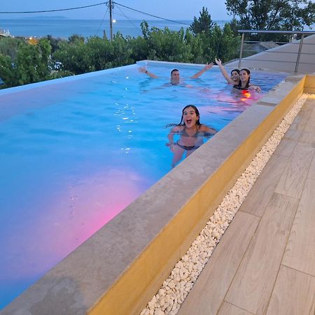 Villa Vasillis-Heated Swimming Pool With Infinity View Виталадес Экстерьер фото