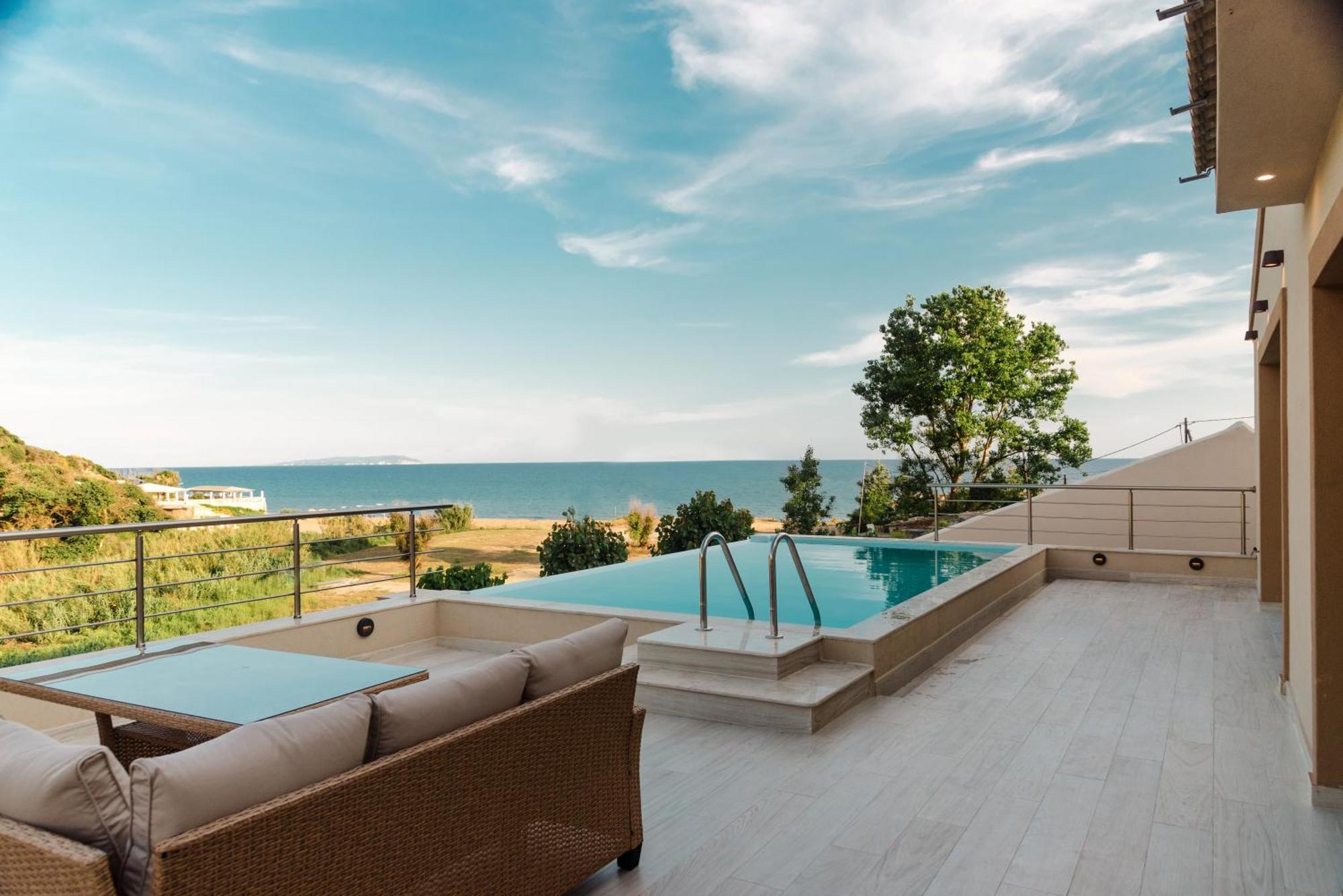 Villa Vasillis-Heated Swimming Pool With Infinity View Виталадес Экстерьер фото