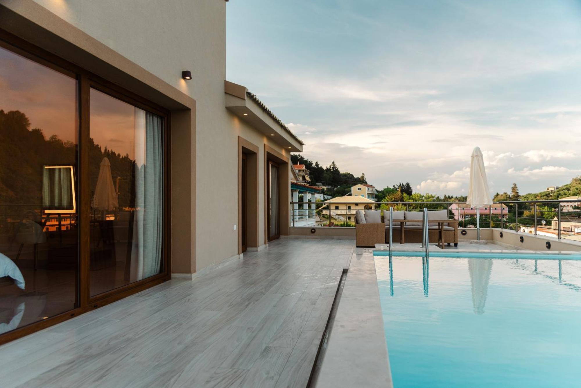 Villa Vasillis-Heated Swimming Pool With Infinity View Виталадес Экстерьер фото
