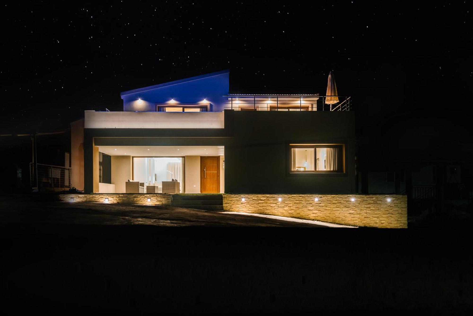 Villa Vasillis-Heated Swimming Pool With Infinity View Виталадес Экстерьер фото