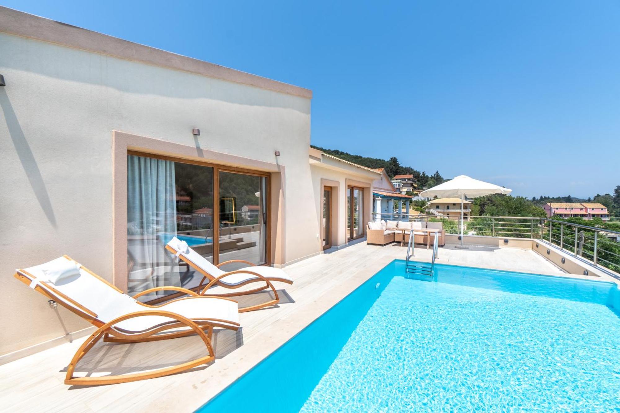 Villa Vasillis-Heated Swimming Pool With Infinity View Виталадес Экстерьер фото